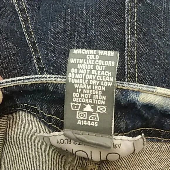 Motto jeans women's size 10 blue dark wash distressed detail jeans - Picture 10 of 10